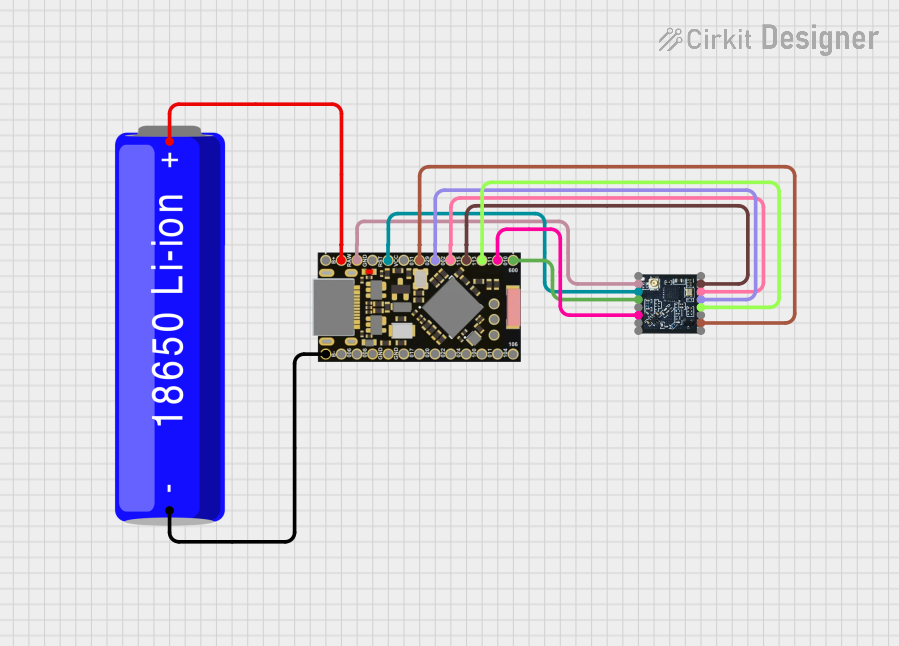 Image of NRF52840+HT-RA62: A project utilizing nRF52840 ProMicro in a practical application