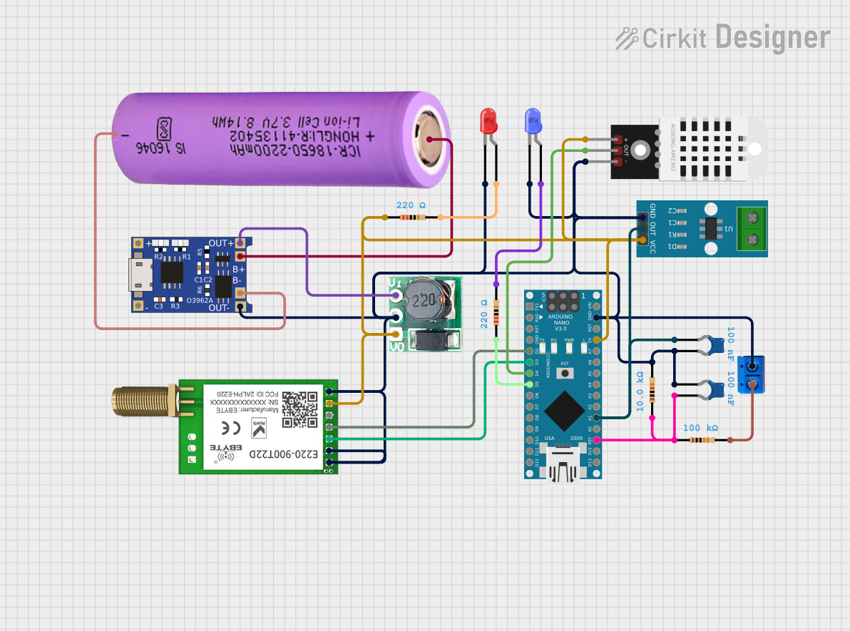 Image of Battery-Powered Arduino Nano Weather Station with LoRa Communication