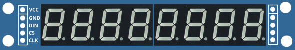 Image of MAX7219 8 Digit 7 Segment