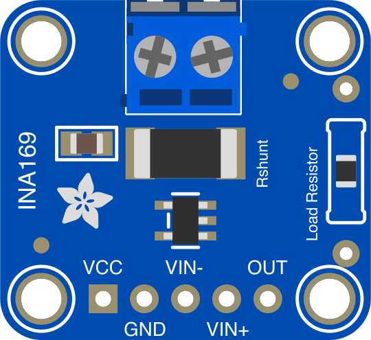 Image of Adafruit INA169 Analog DC Current Sensor Breakout
