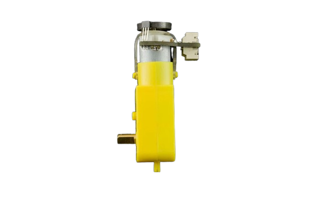 Image of Yellow Geared Motor with Encoder