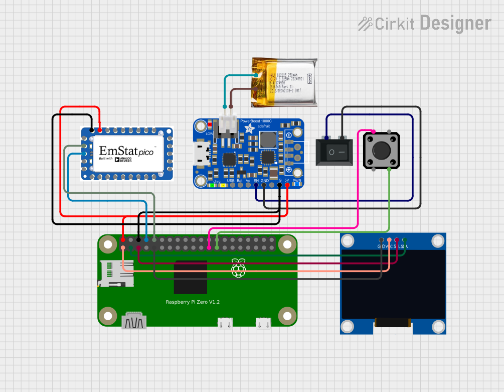 Image of RPI Zero Prototype: A project utilizing PowerBoost 1000 Basic JST Terminal in a practical application