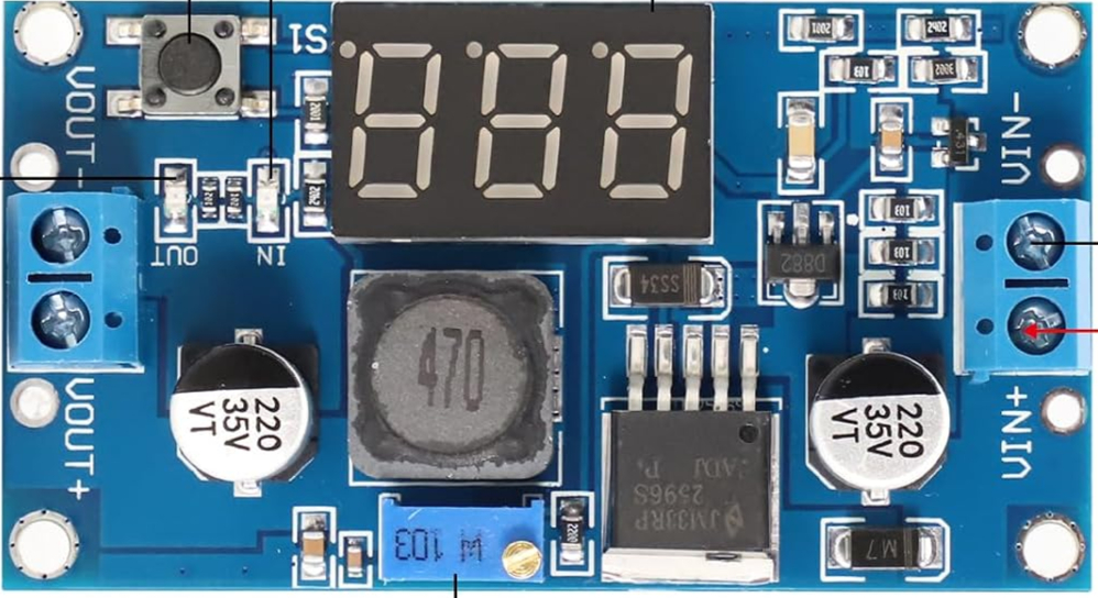 Image of DC-DC Buck LM2596 3A LED