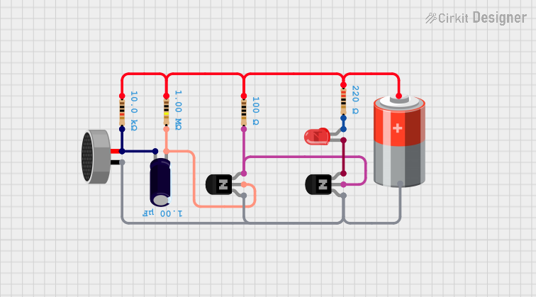 Image of led reaction by mic: A project utilizing Condenser Microphone in a practical application