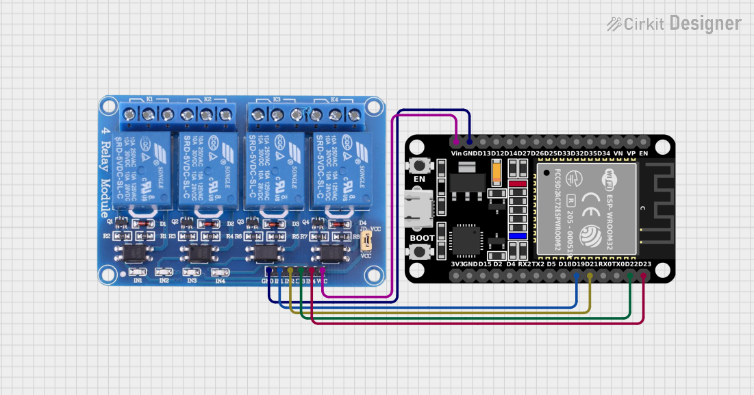 Image of wifi esp32: A project utilizing T73 Series 16 Channel 24V Relay - DIN Rail in a practical application