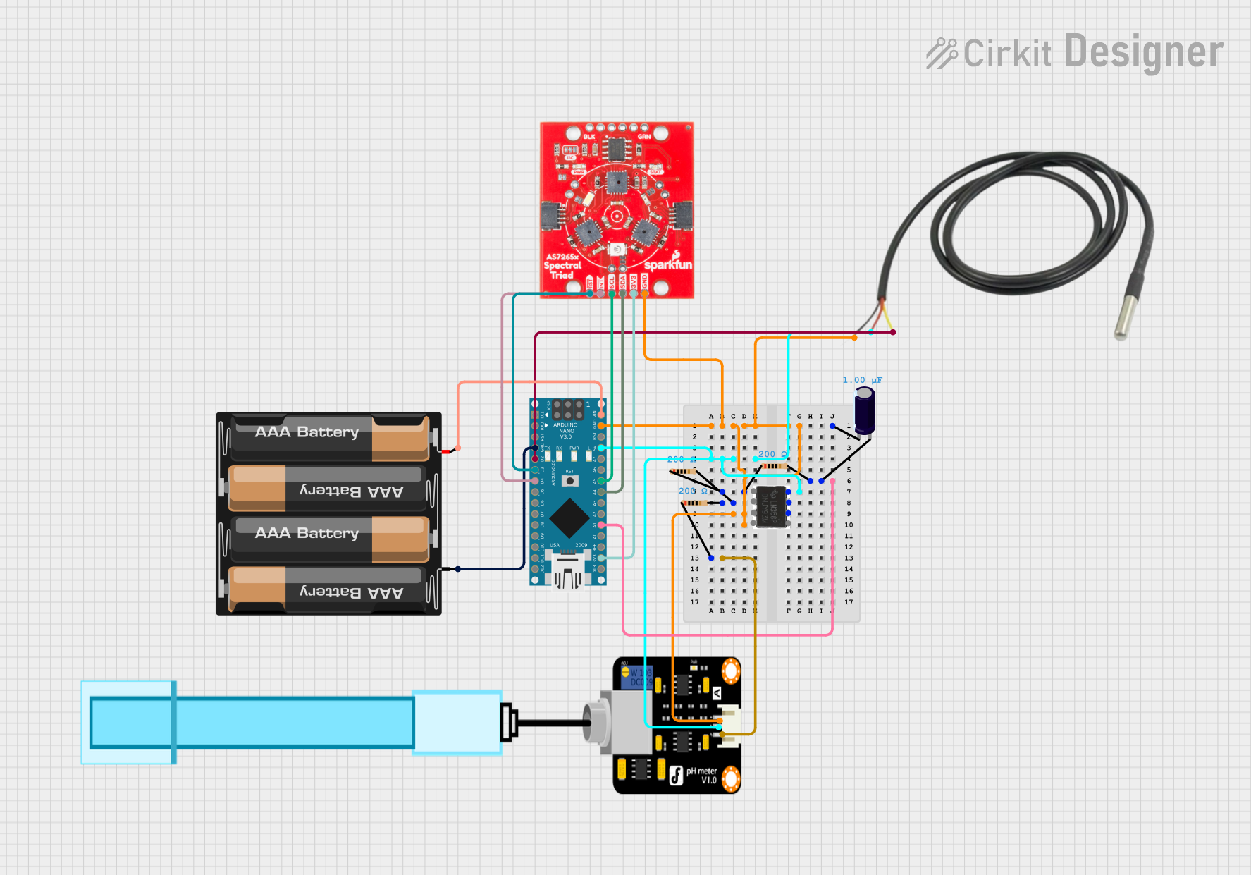 Image of Project: A project utilizing SparkFun Triad Spectroscopy Sensor - AS7265x (Qwicc) in a practical application