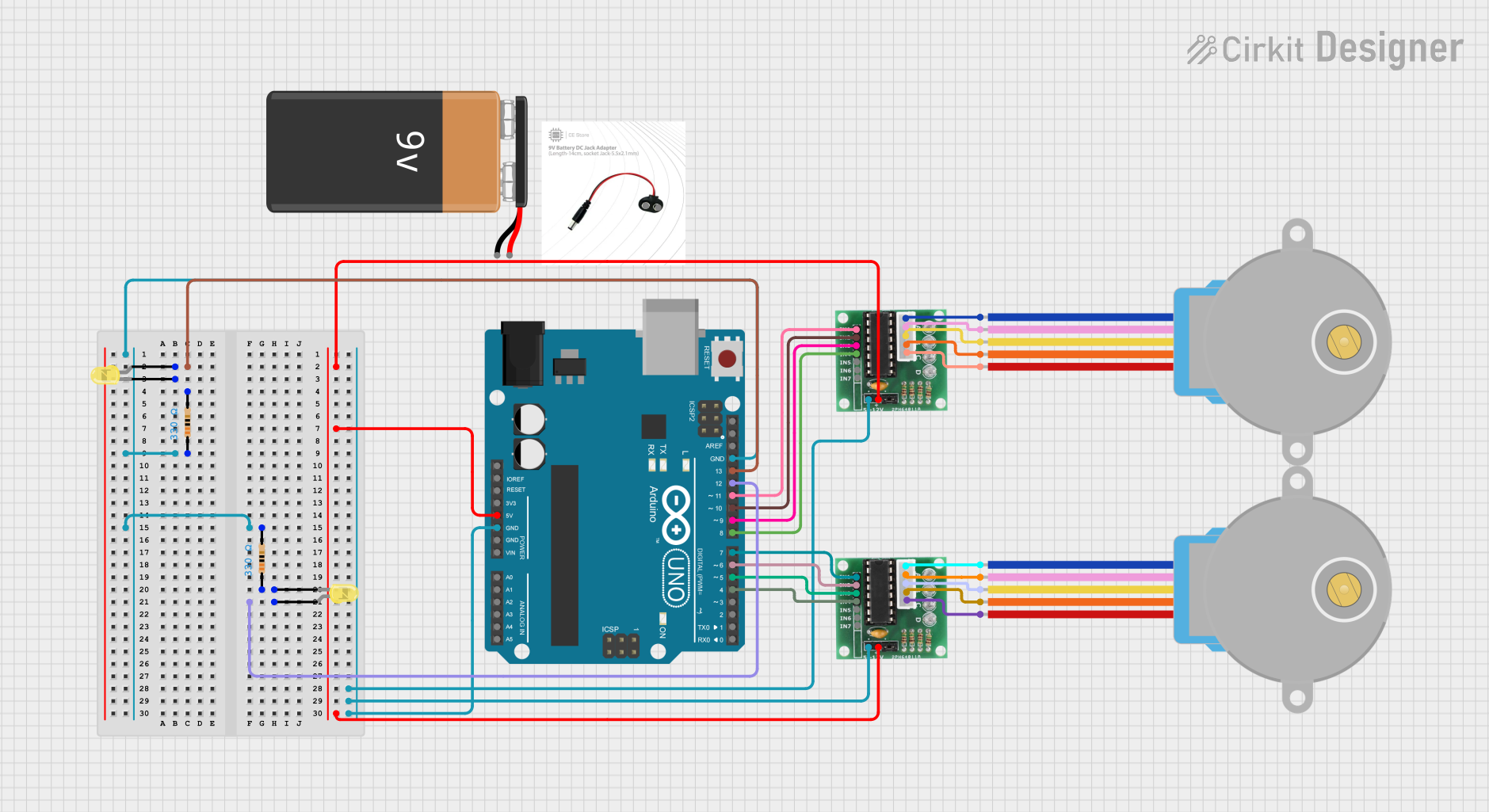 Image of DAQ_RC_autotje: A project utilizing ULN2003A in a practical application