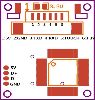 Image of R307 Fingerprint Sensor