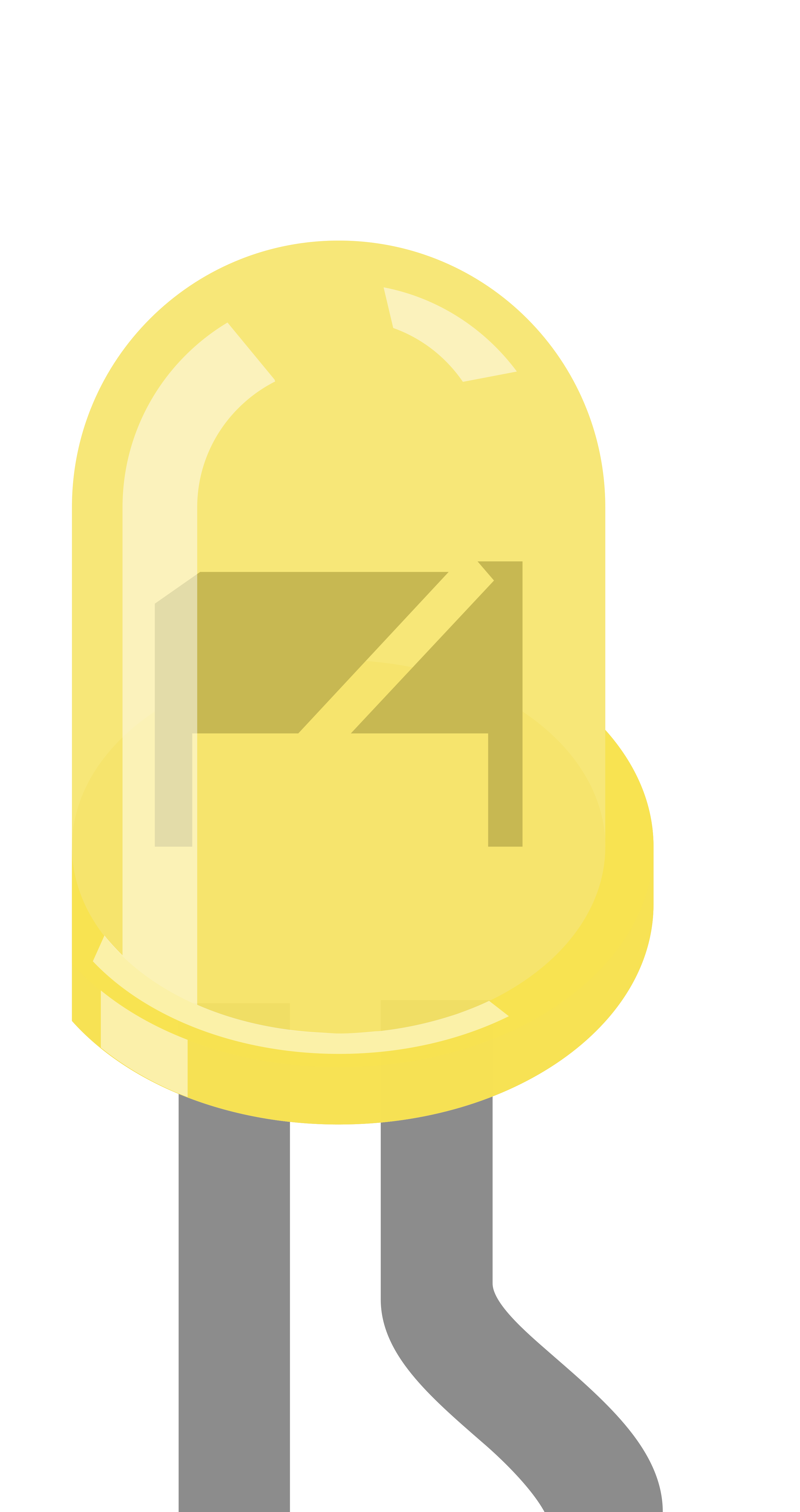 Image of LED: Two Pin (Yellow)