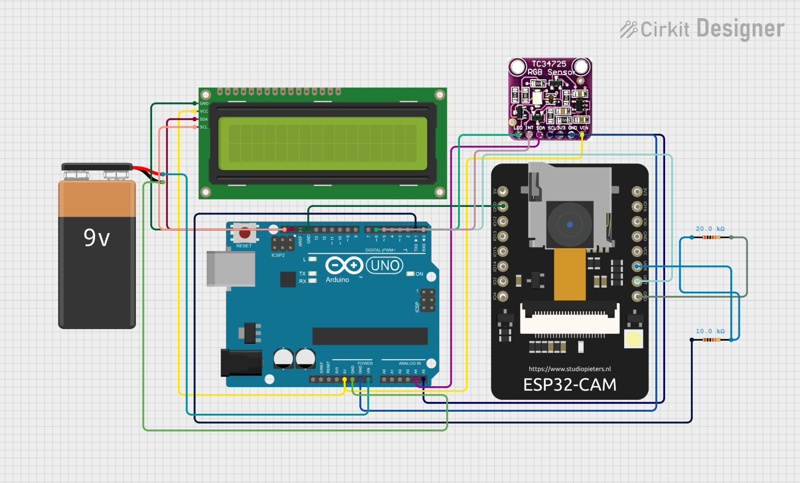 Image of Project 3: A project utilizing TCS3472 COLOR LIGHT-TO-DIGITAL CONVERTER with IR FILTER in a practical application