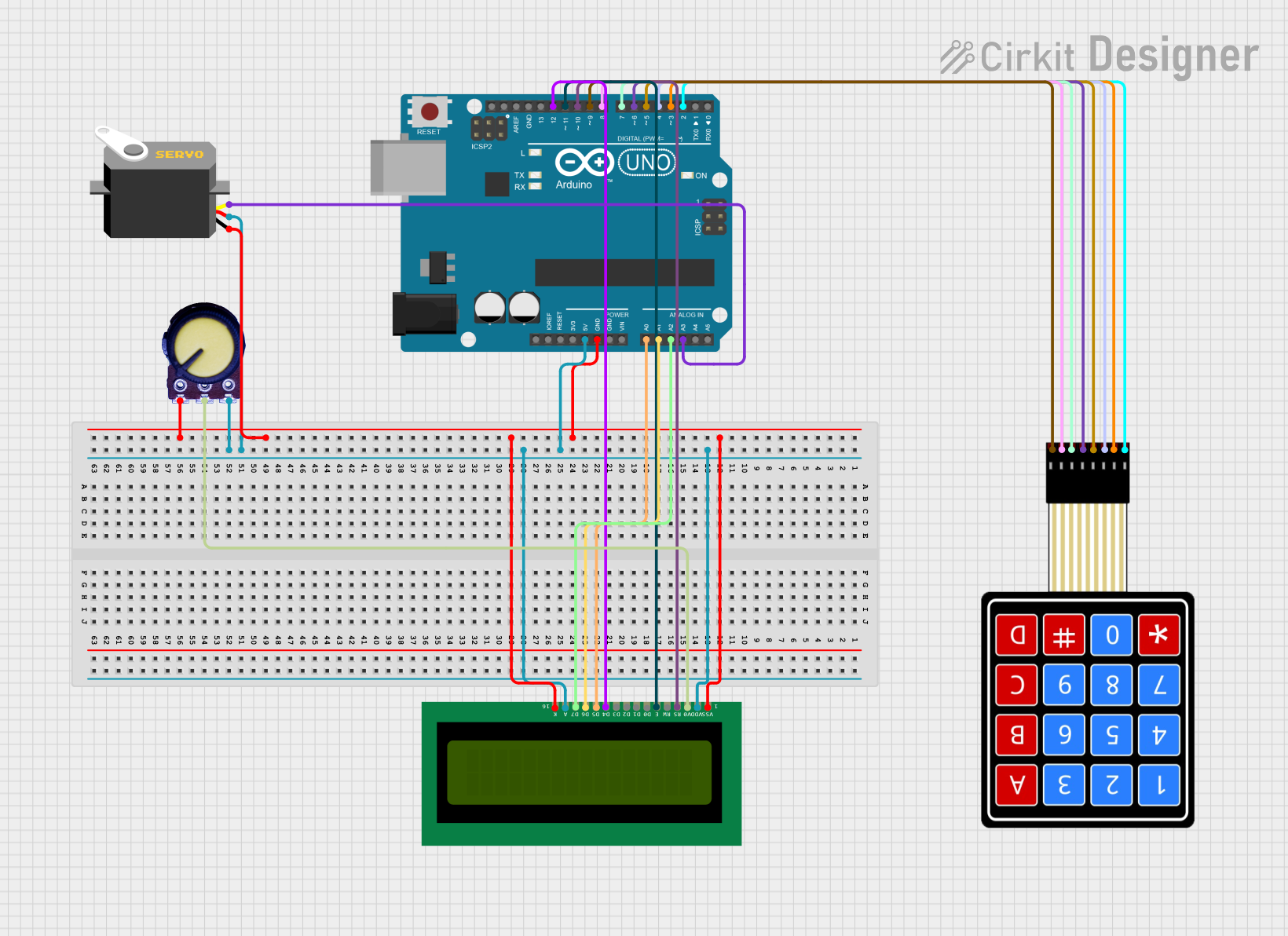 Image of keylock: A project utilizing KeyeStudio Uno Prototype PCB in a practical application