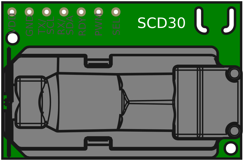 Image of SparkFun CO2 Humidity and Temperature Sensor - SCD41 (Qwiic)