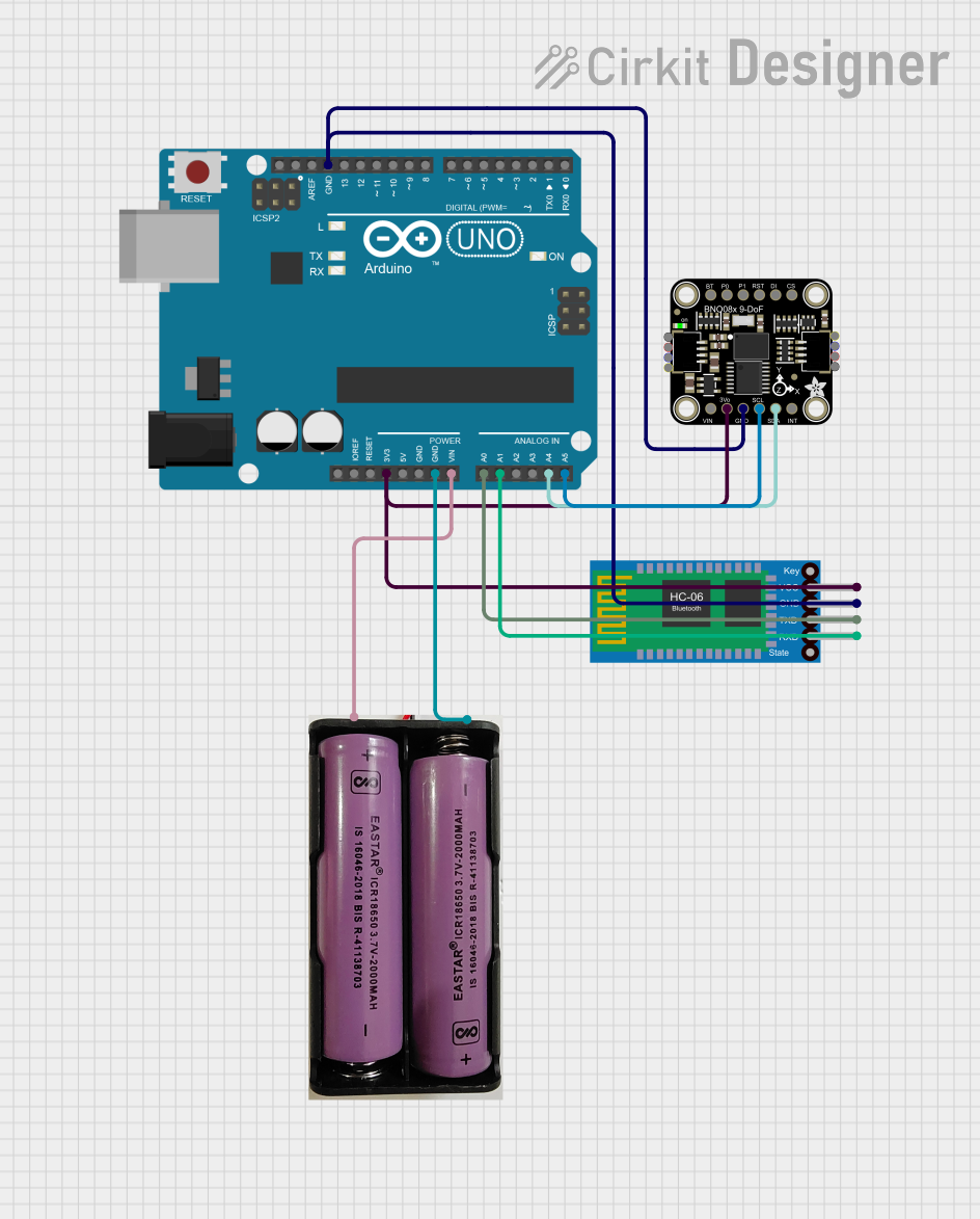 Image of bno085: A project utilizing Adafruit LSM6DS33 6-DoF Accel + Gyro IMU in a practical application