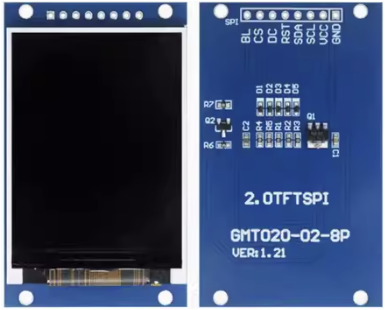 Image of 2.0 inch TFT LCD display
