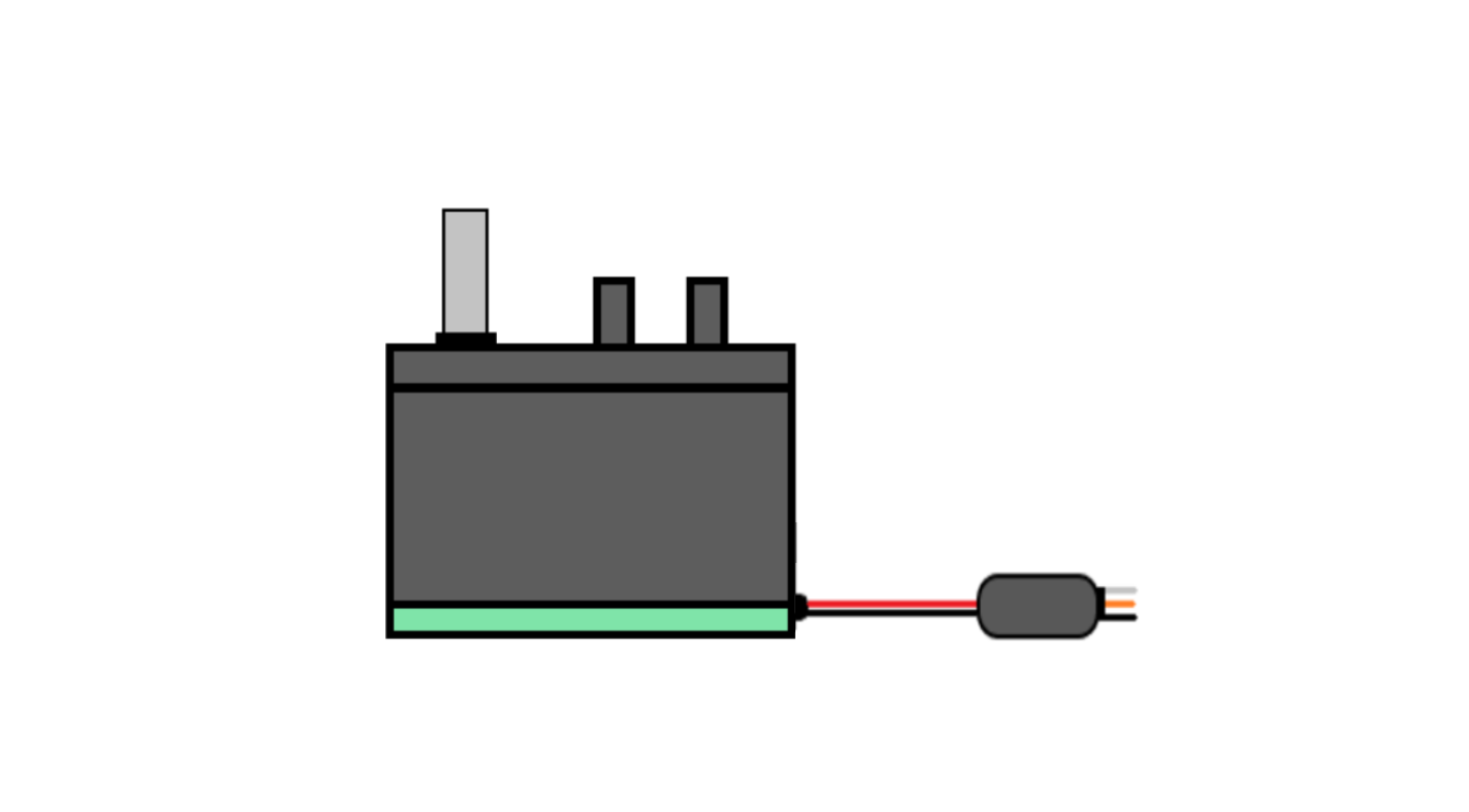 Image of motor VEX 2-were 393