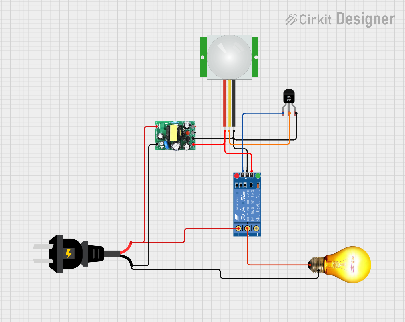 Image of Motion Sensor Project: A project utilizing AC detector in a practical application