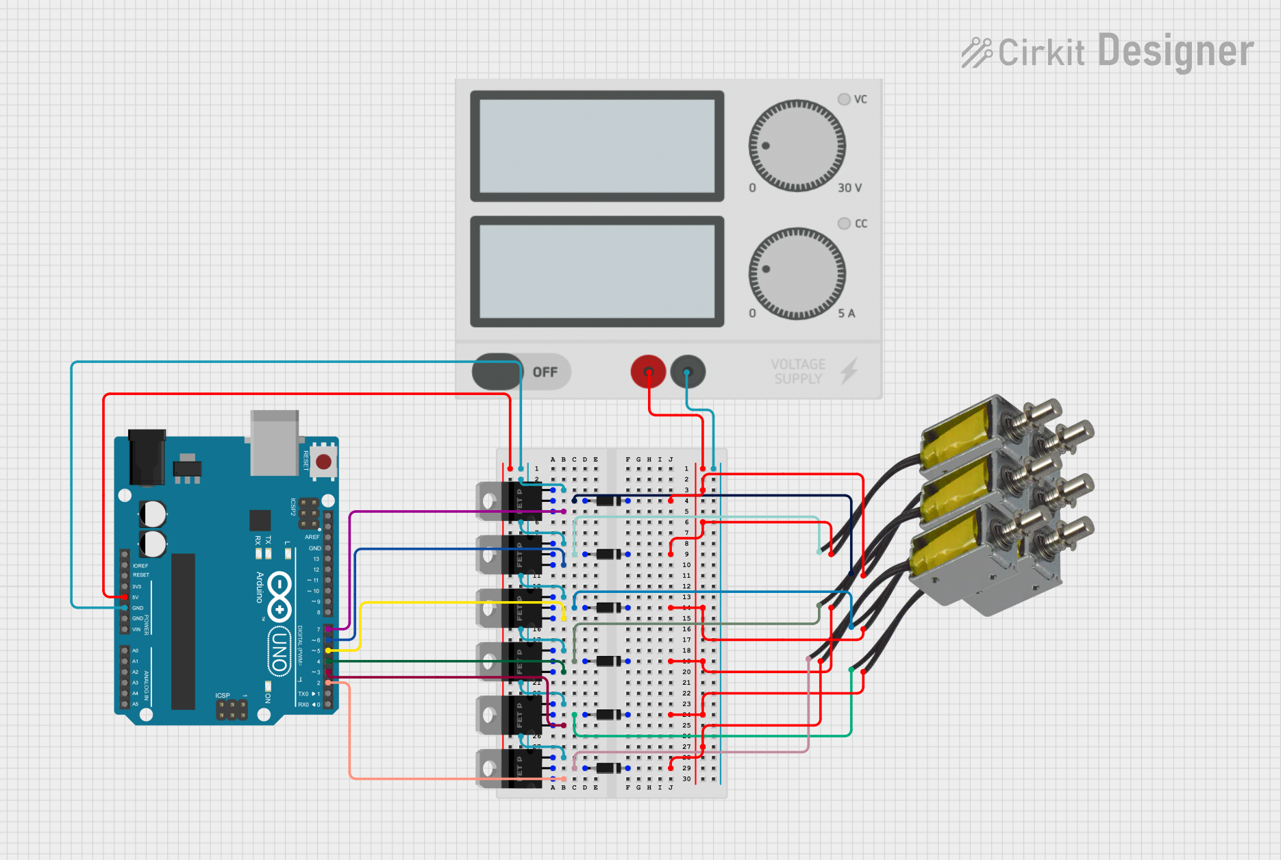 Image of GP: A project utilizing pMOS Transistor (MOSFET) in a practical application