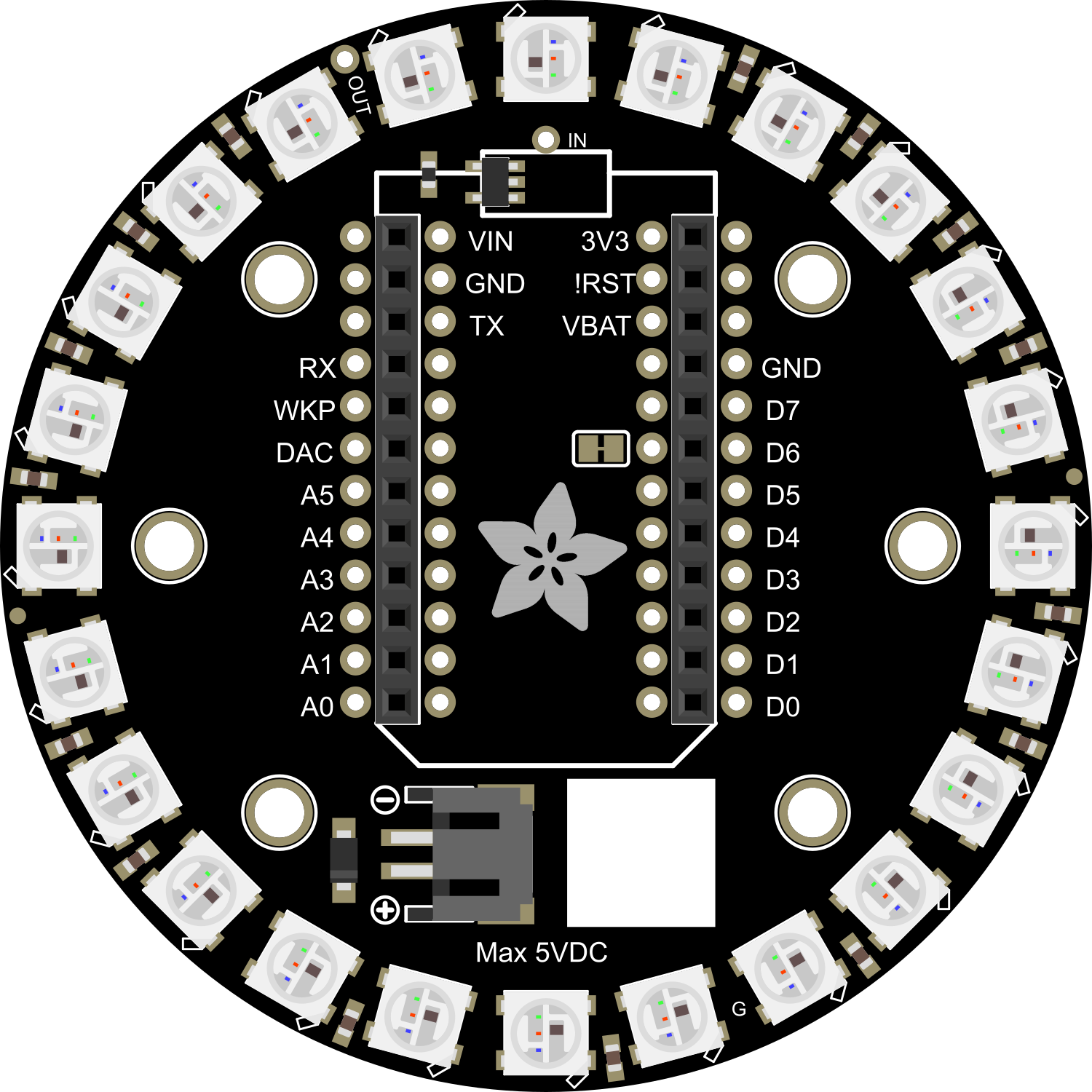 Image of Adafruit NeoParticle Ring