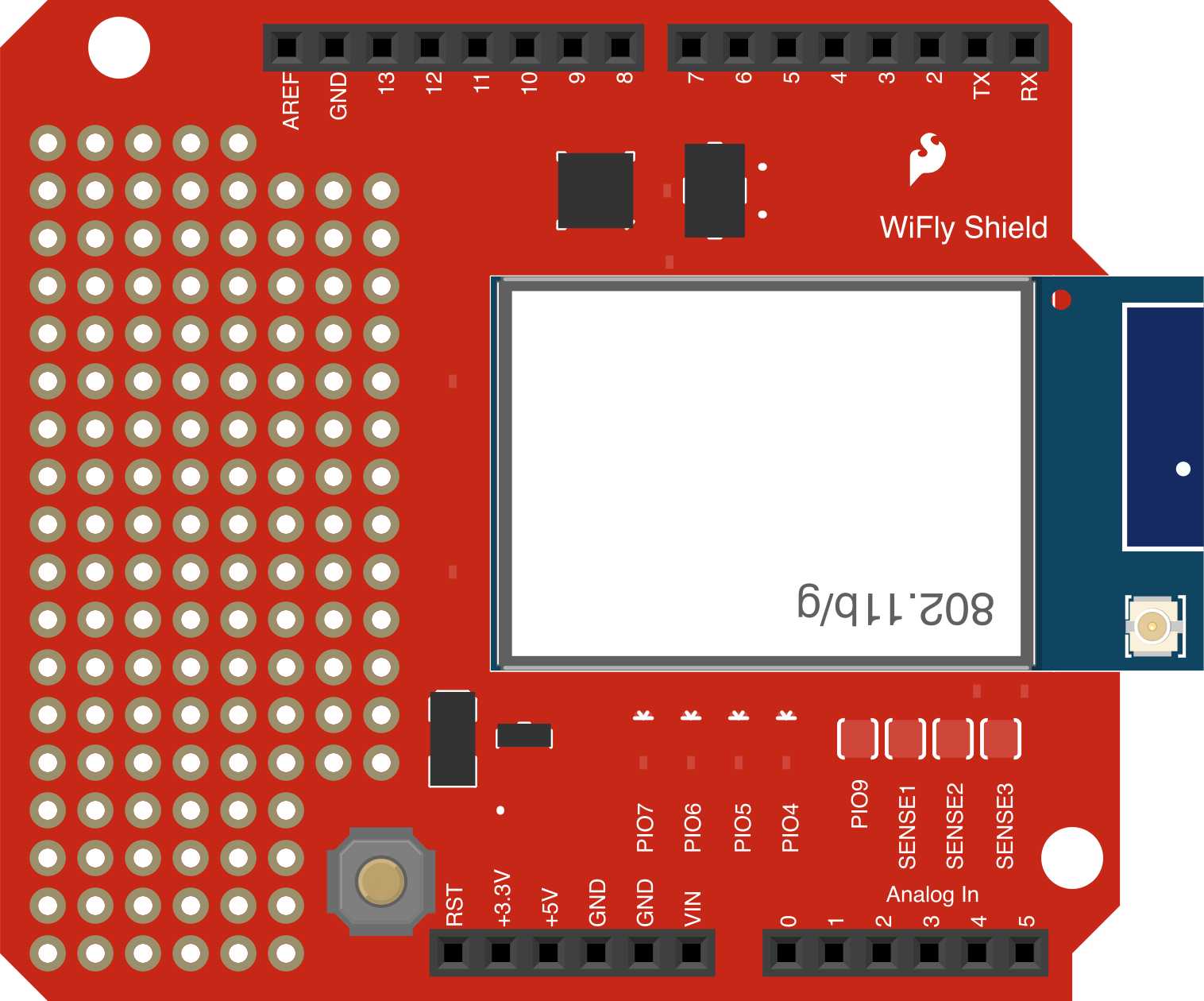 Image of Arduino WiFly Shield