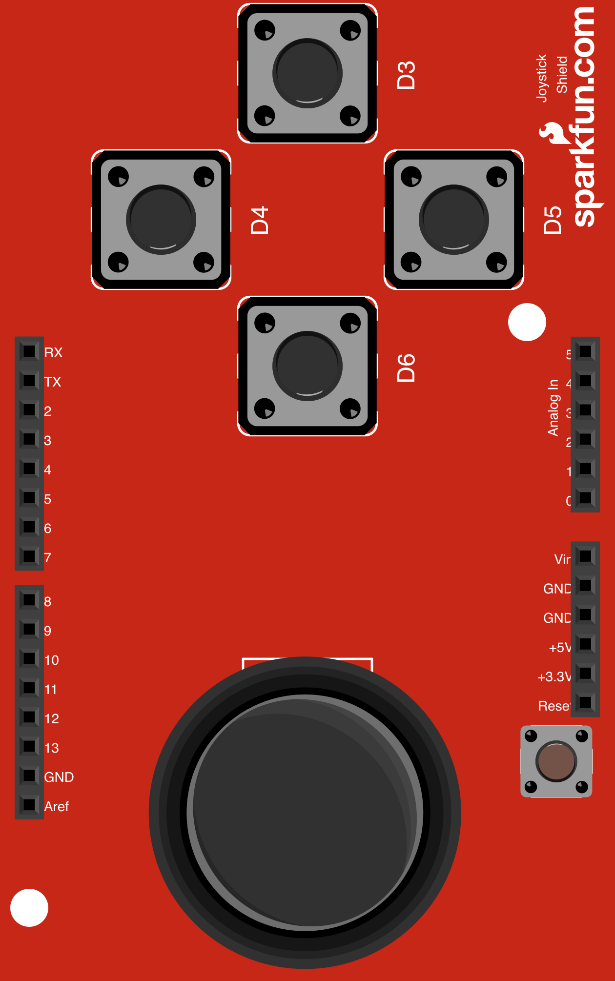 Image of Arduino Joystick Shield