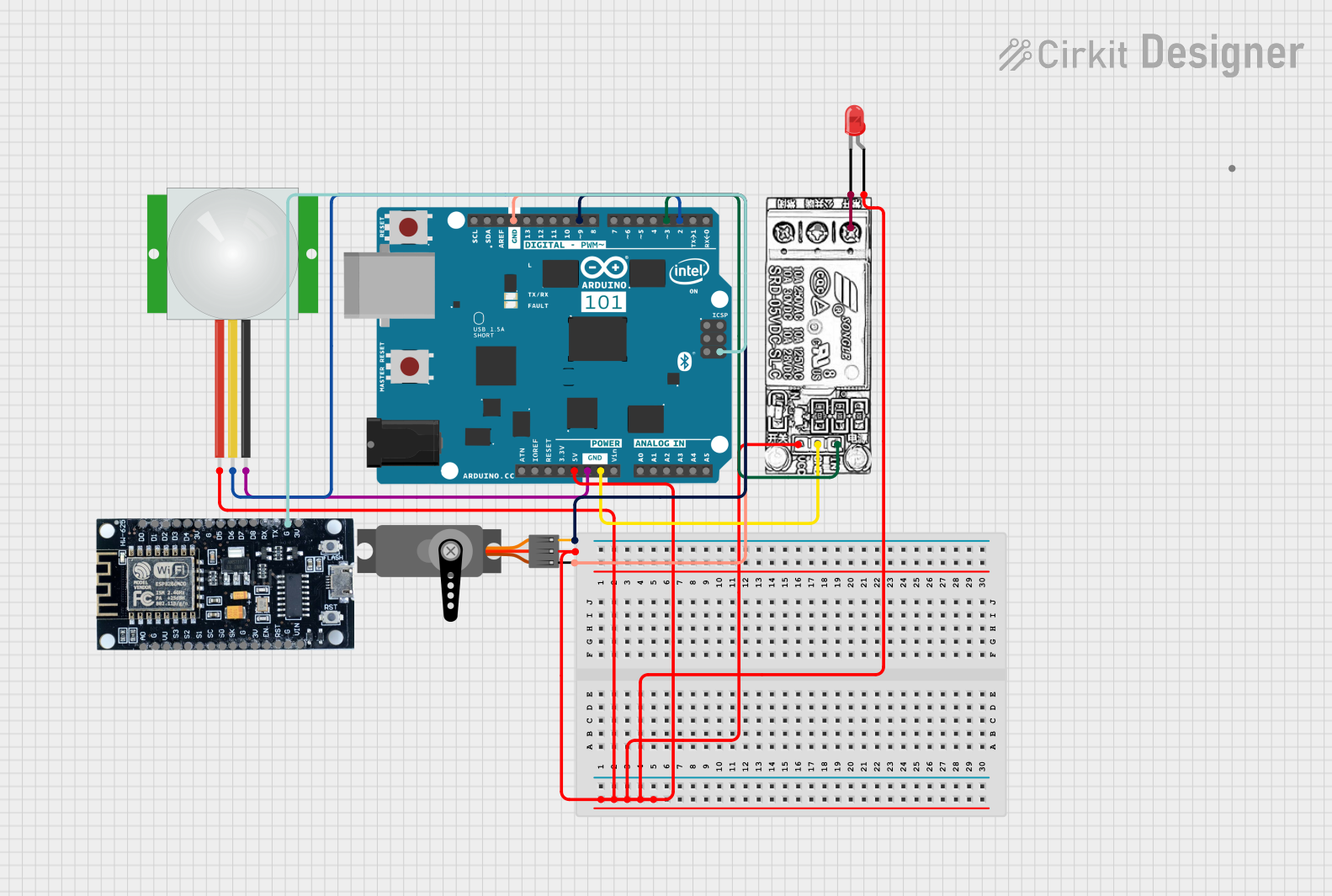 Image of proto: A project utilizing Keyestudio PIR motion in a practical application