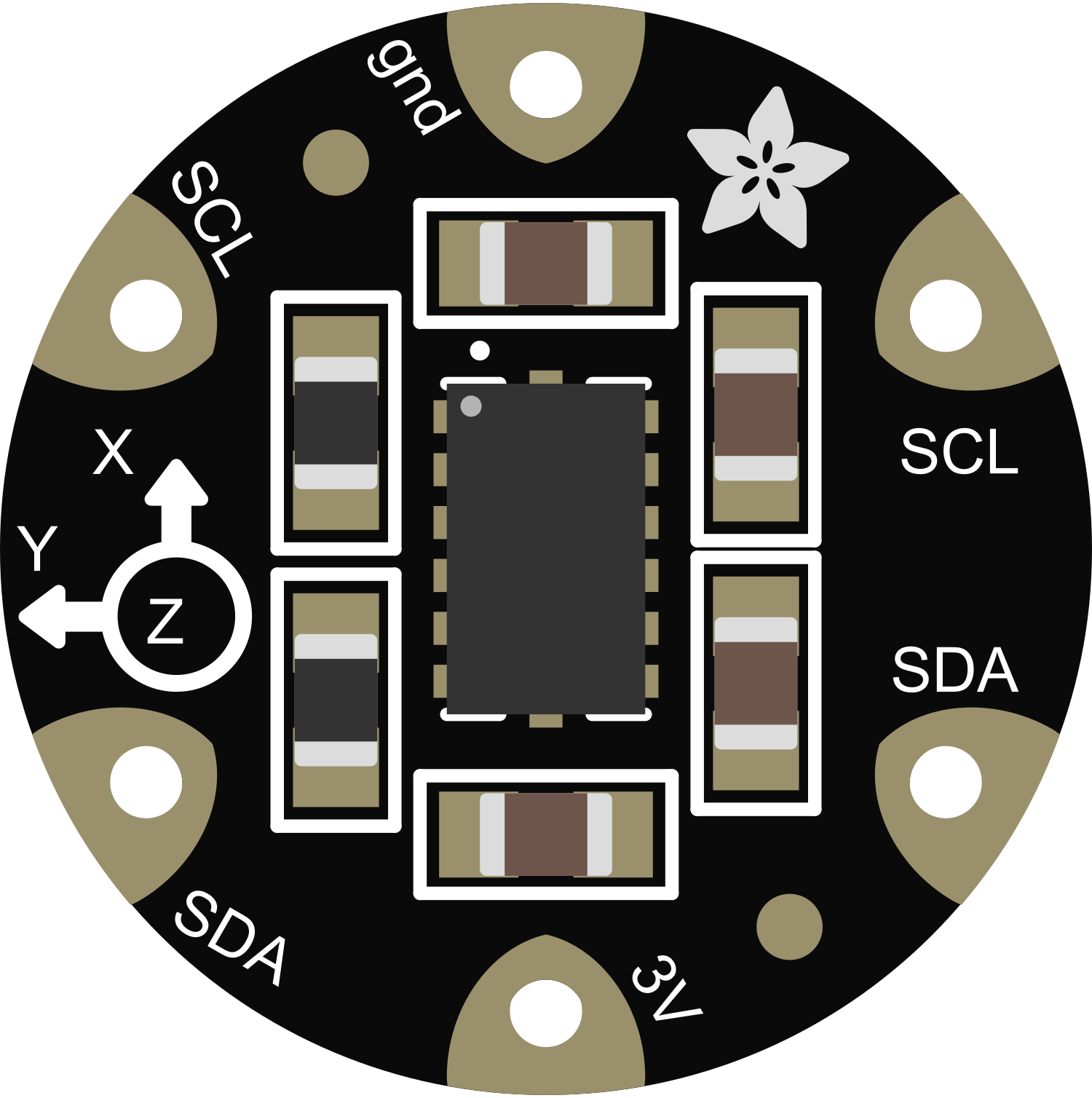 Image of Flora LSM303 Compass+Accel