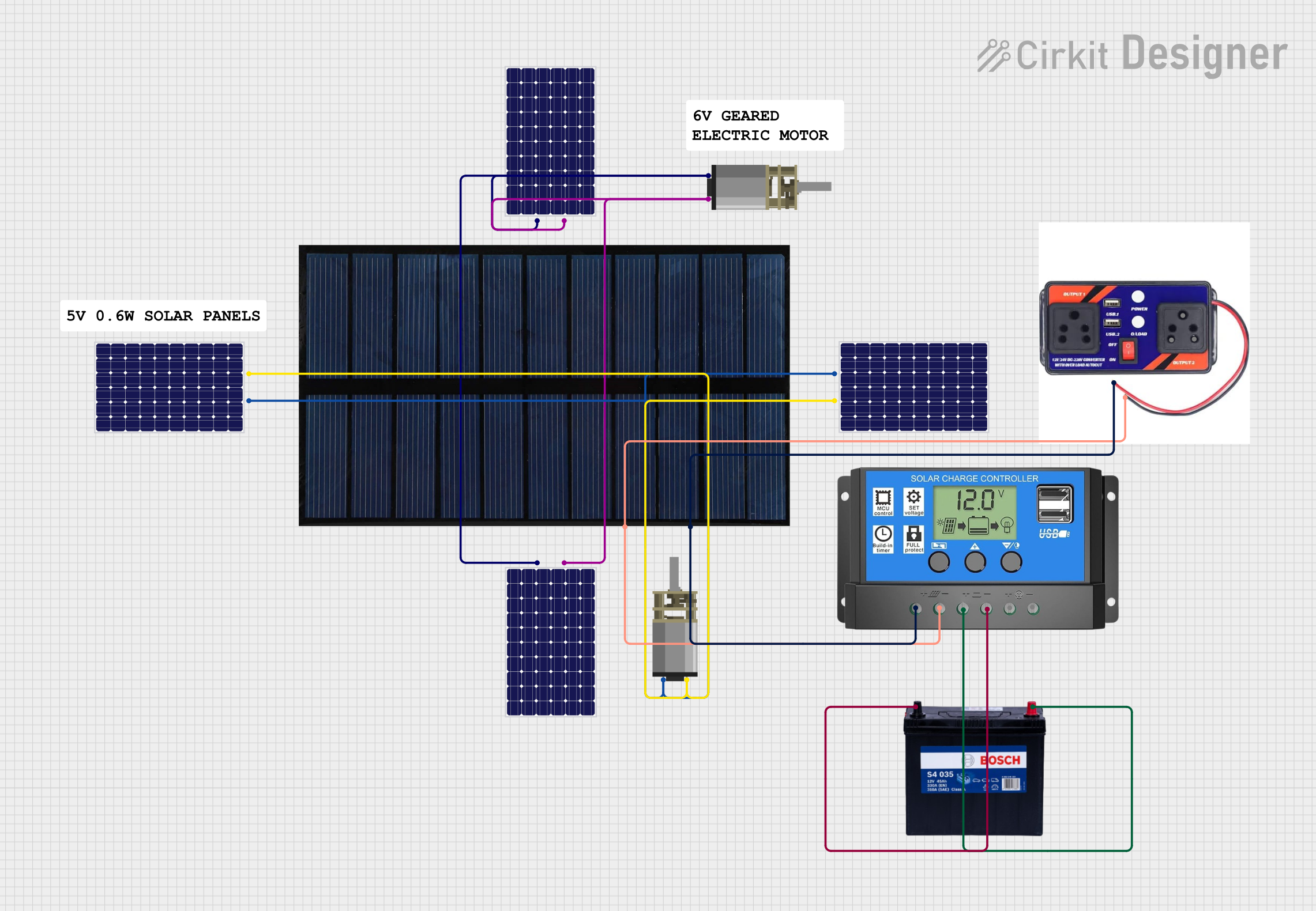 Image of MECHANICAL SOLAR TRACKER : A project utilizing 80mm x 80mm Solar Panel in a practical application