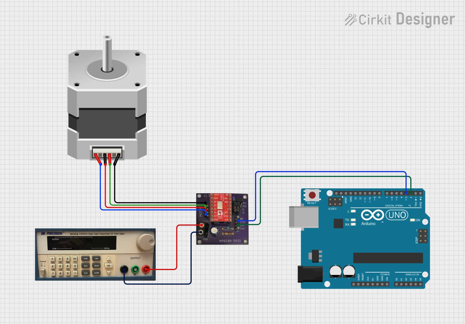 Image of Stepper Motor Design: A project utilizing Stepper Motor (Bipolar) in a practical application