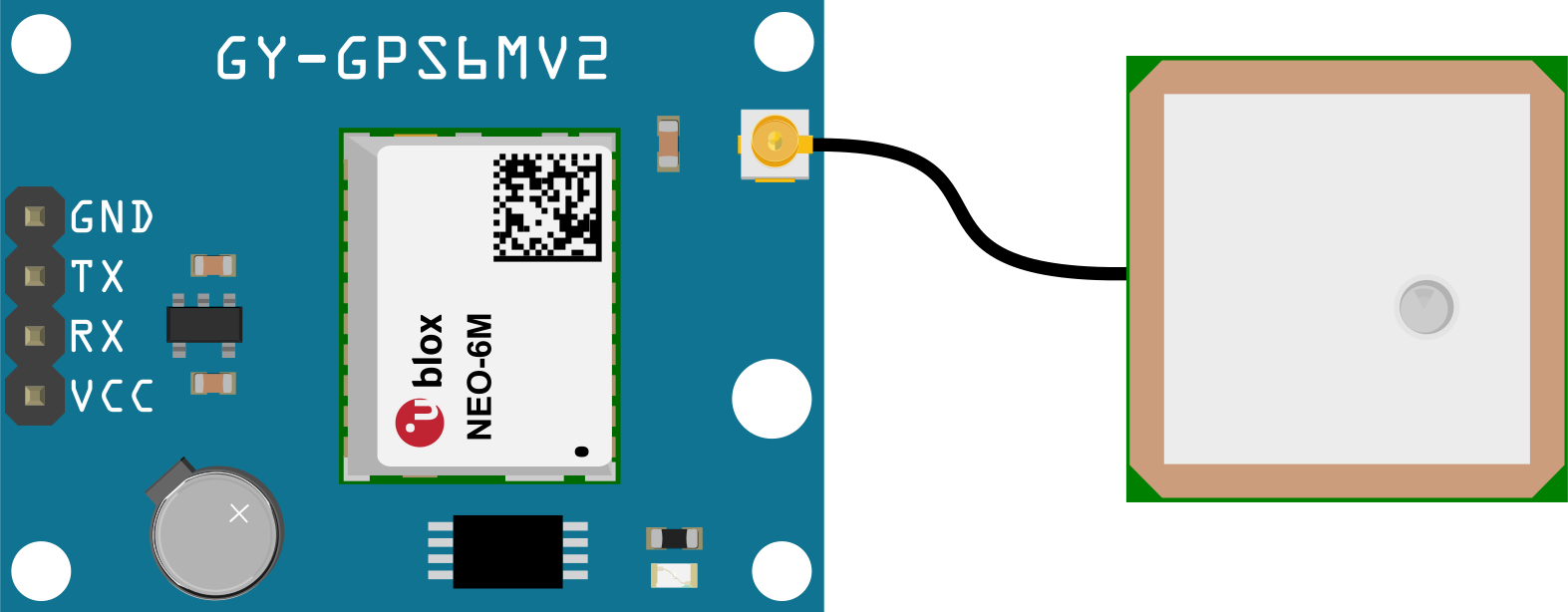 Image of NEO-6M GPS Module with EPROM