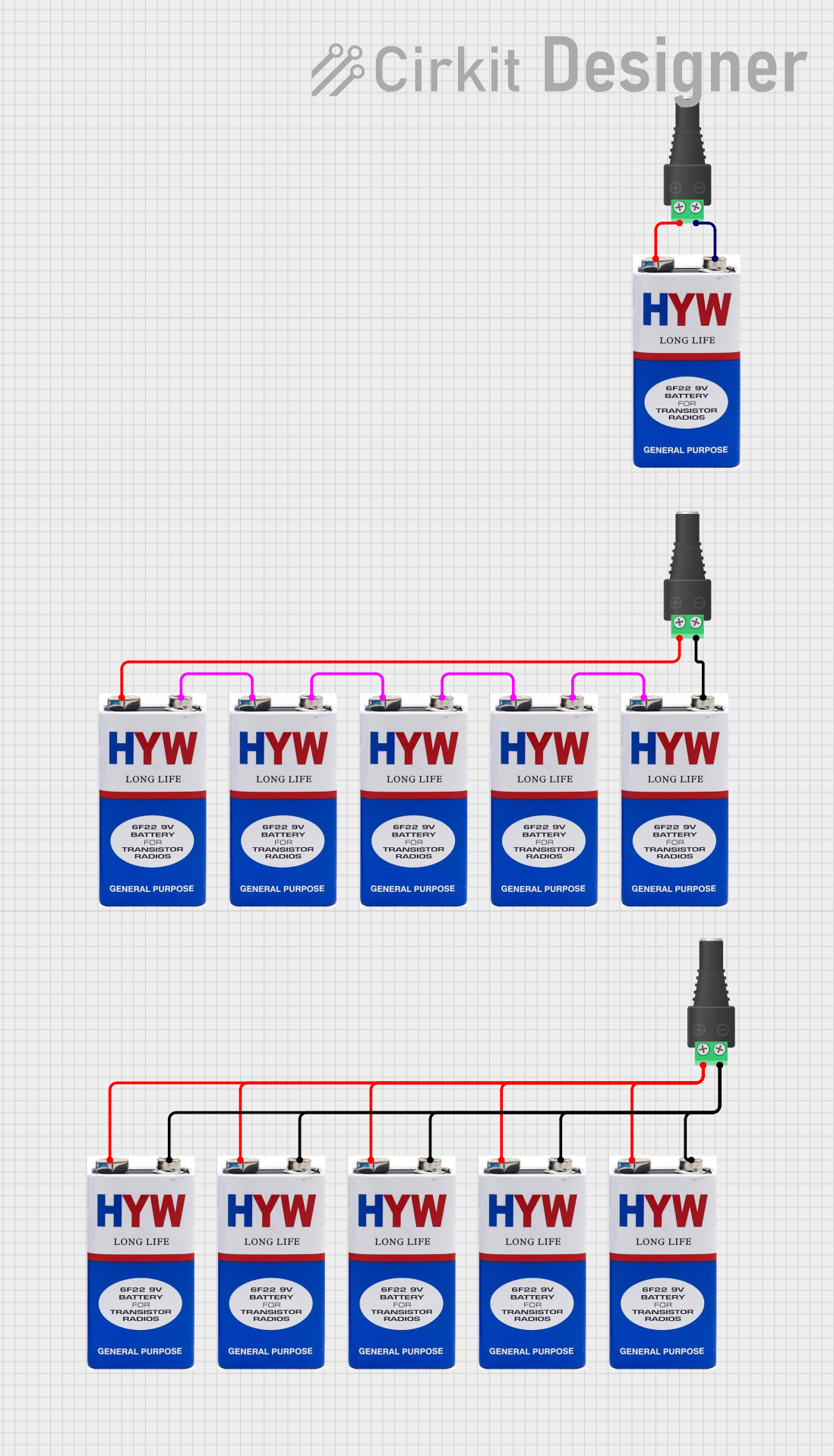 Image of Battery Setup: A project utilizing 2.1mm Barrel Jack with Terminal Block in a practical application