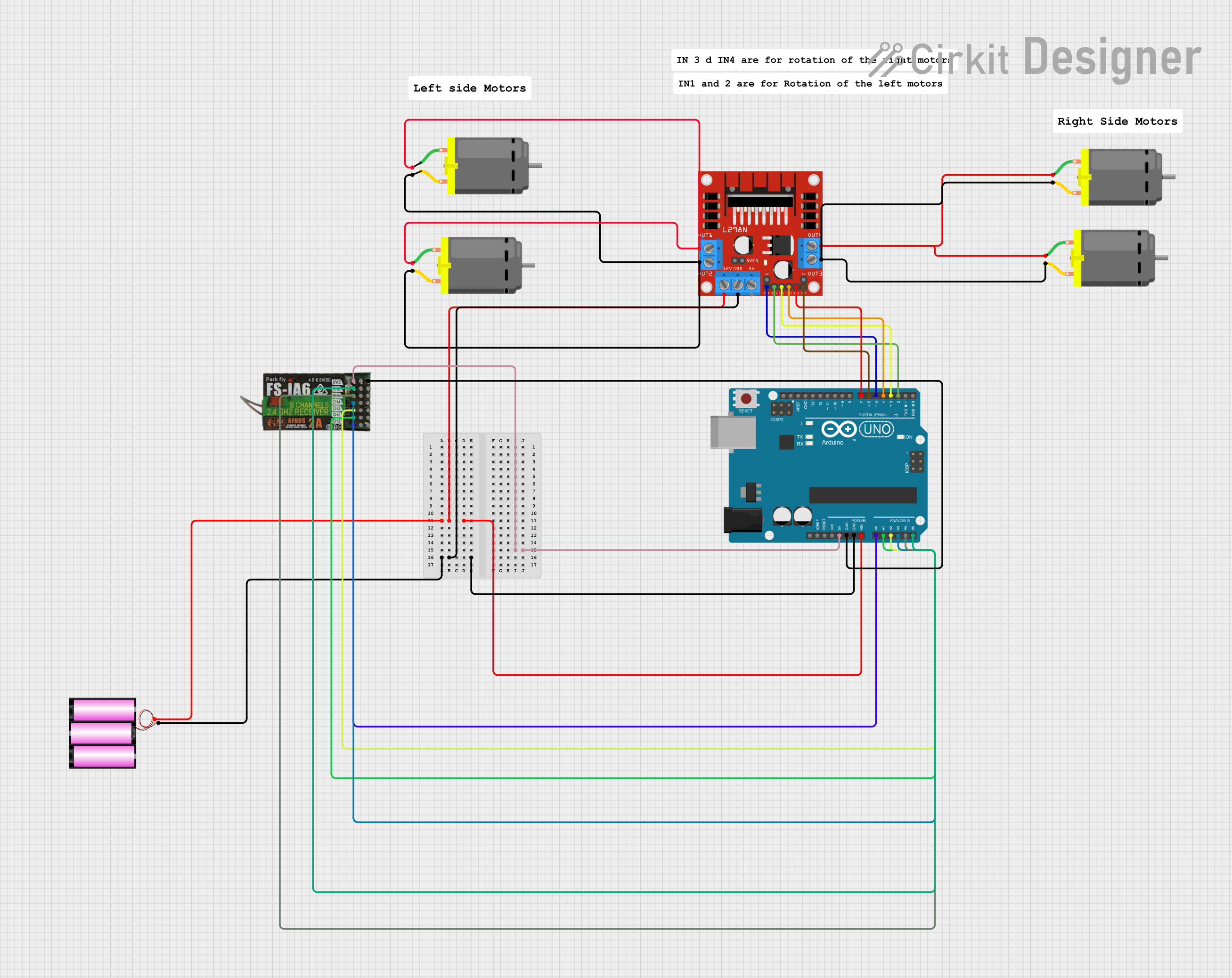 Image of FPV Robot: A project utilizing FLYSKY  FS- IA6 in a practical application