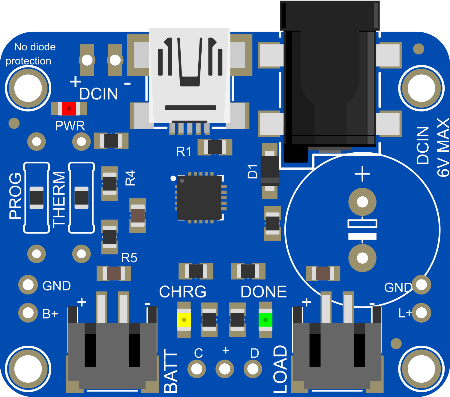 Image of Adafruit USB DC Solar LiPo Charger