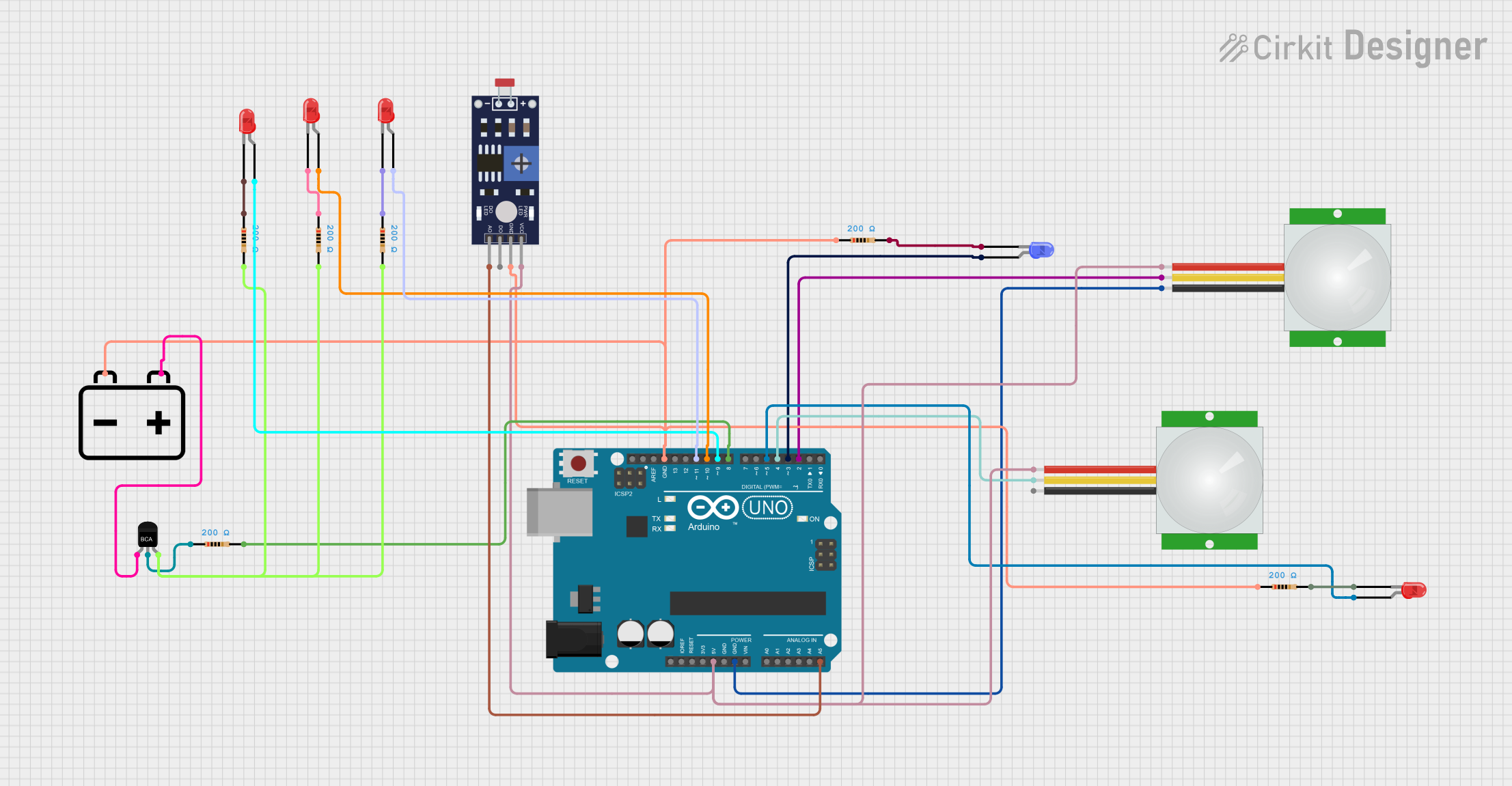 Image of street light: A project utilizing Light Sensor in a practical application