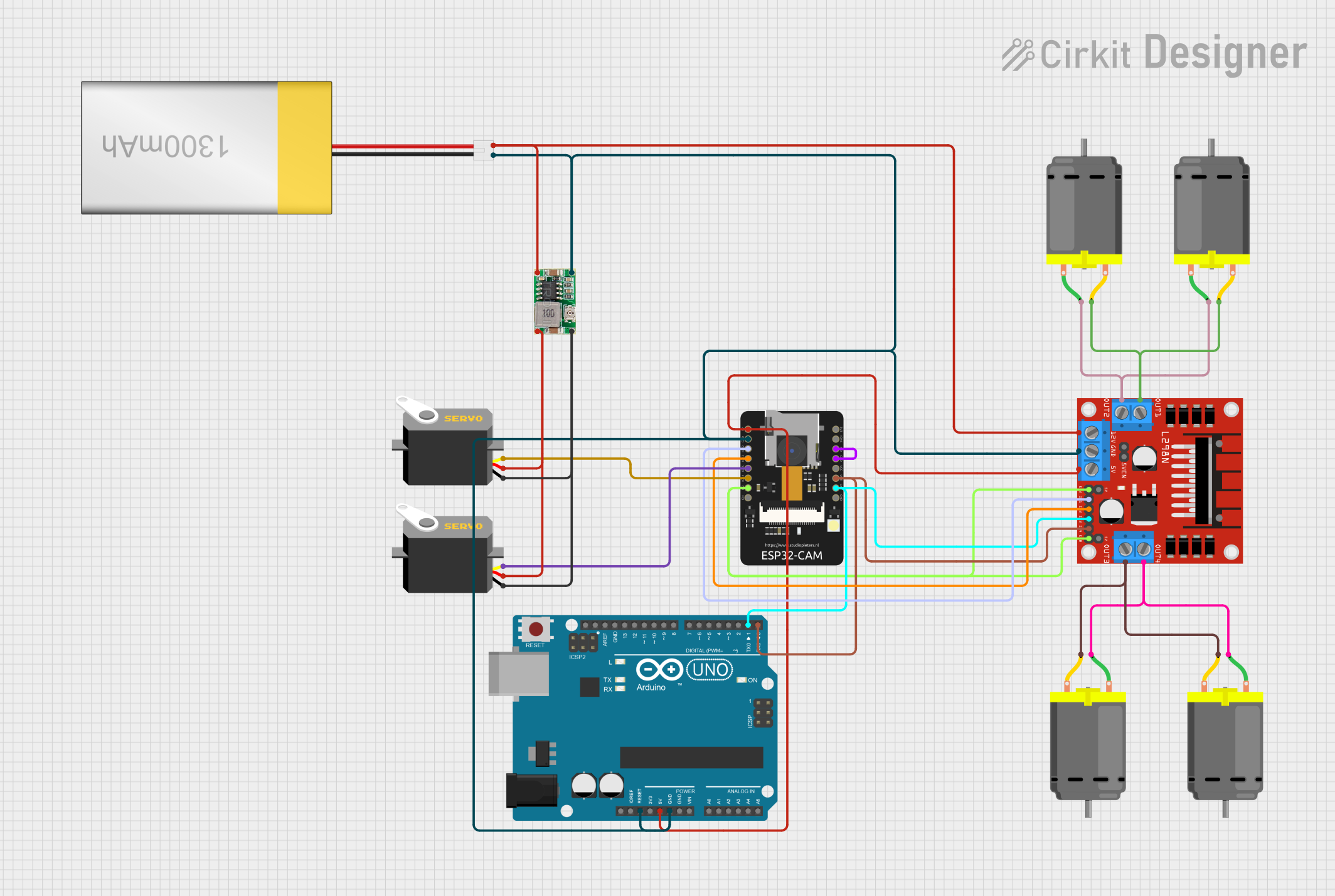 Image of sam: A project utilizing L298_BRIDGE_DRIVER in a practical application