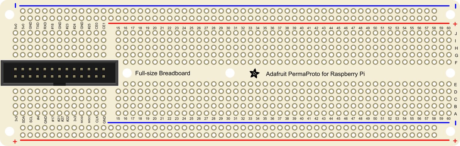 Image of Adafruit Perma Proto for Pi Full Size