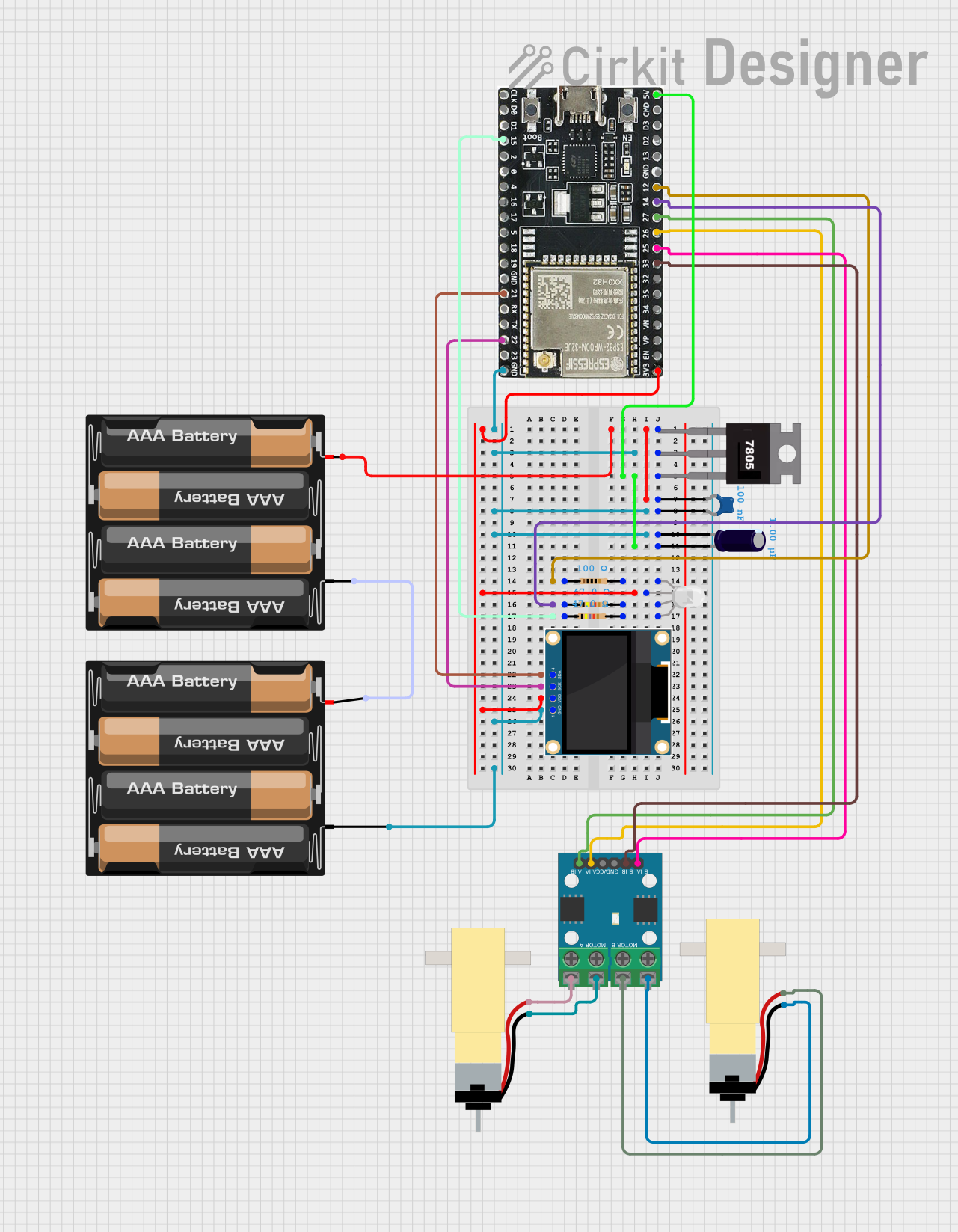 Image of mkrl bot: A project utilizing Mtiny ESP32 WROVER-IE in a practical application