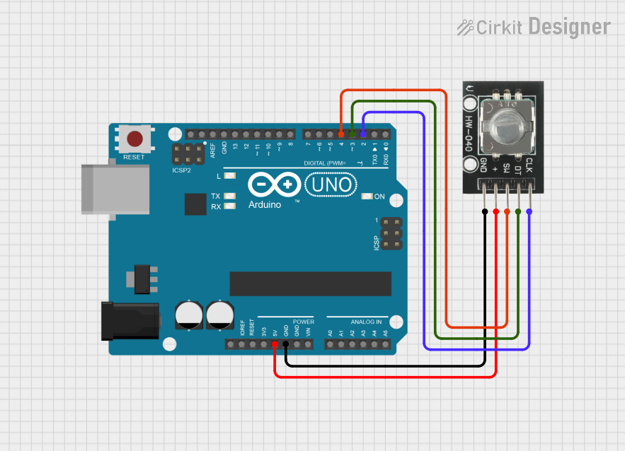 Image of IR sensor: A project utilizing HW-040 Rotary Encoder in a practical application