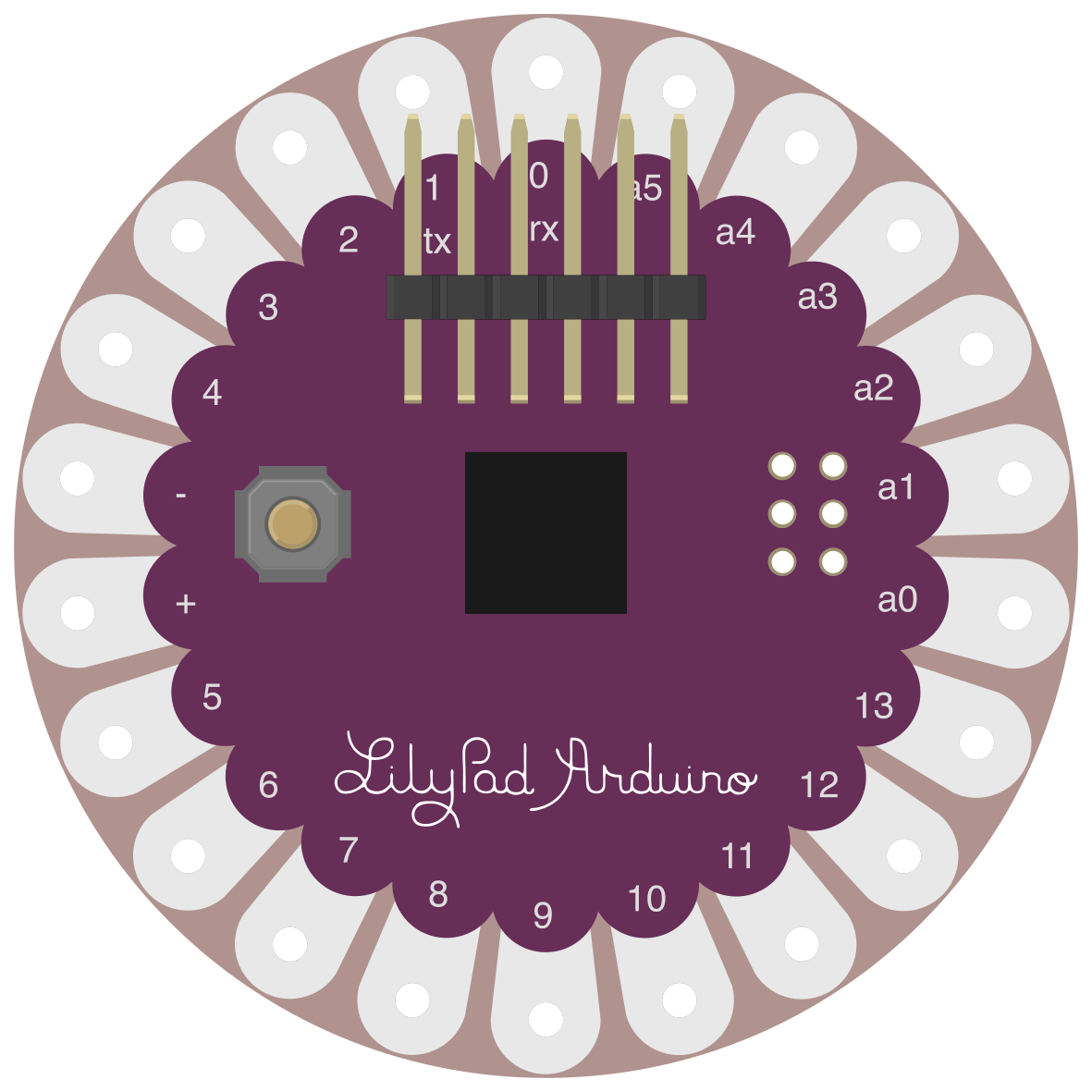 Image of LilyPad Arduino Main Board