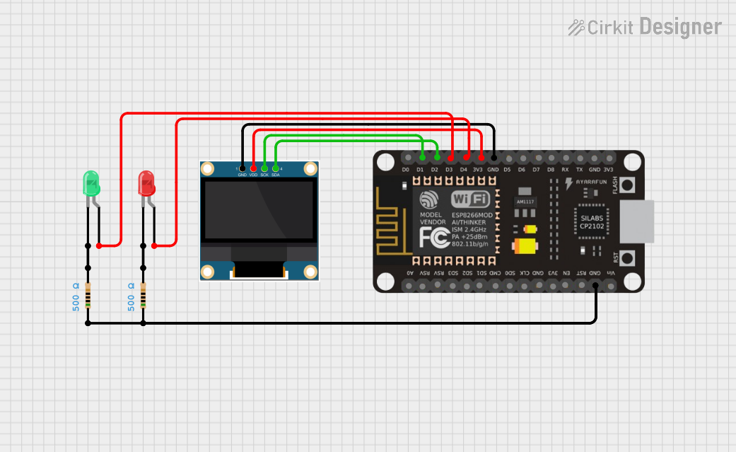 Image of Final Project Circuit Rev 1: A project utilizing Adafruit 0.56 inch 7-segment LED Backpack Green in a practical application