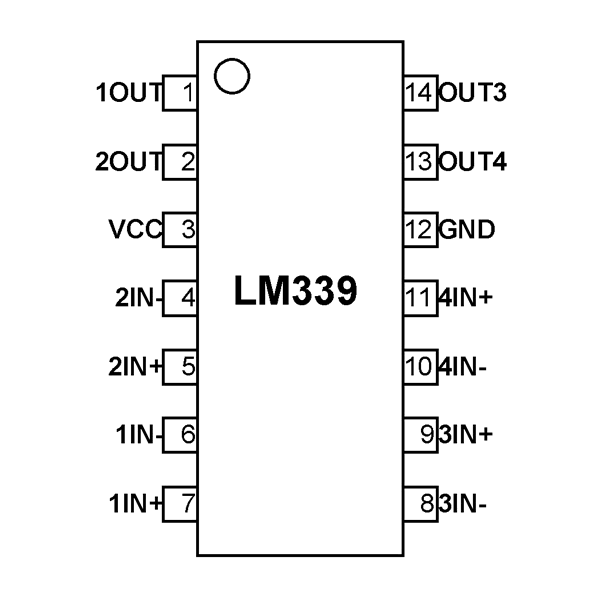 Image of LM339 Quad Comparator