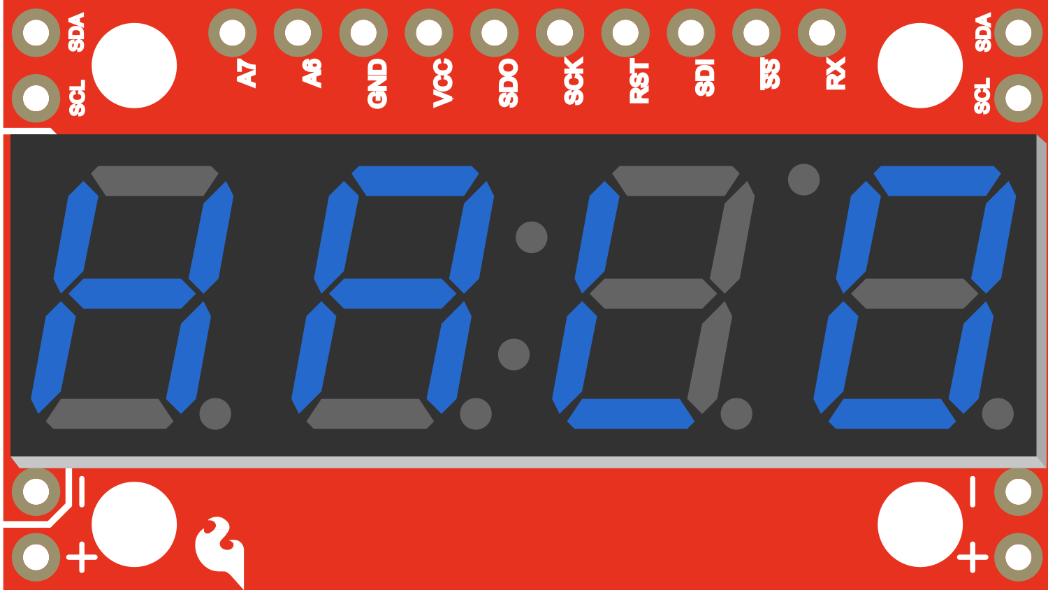 Image of SparkFun 7-Segment Serial Display-Blue