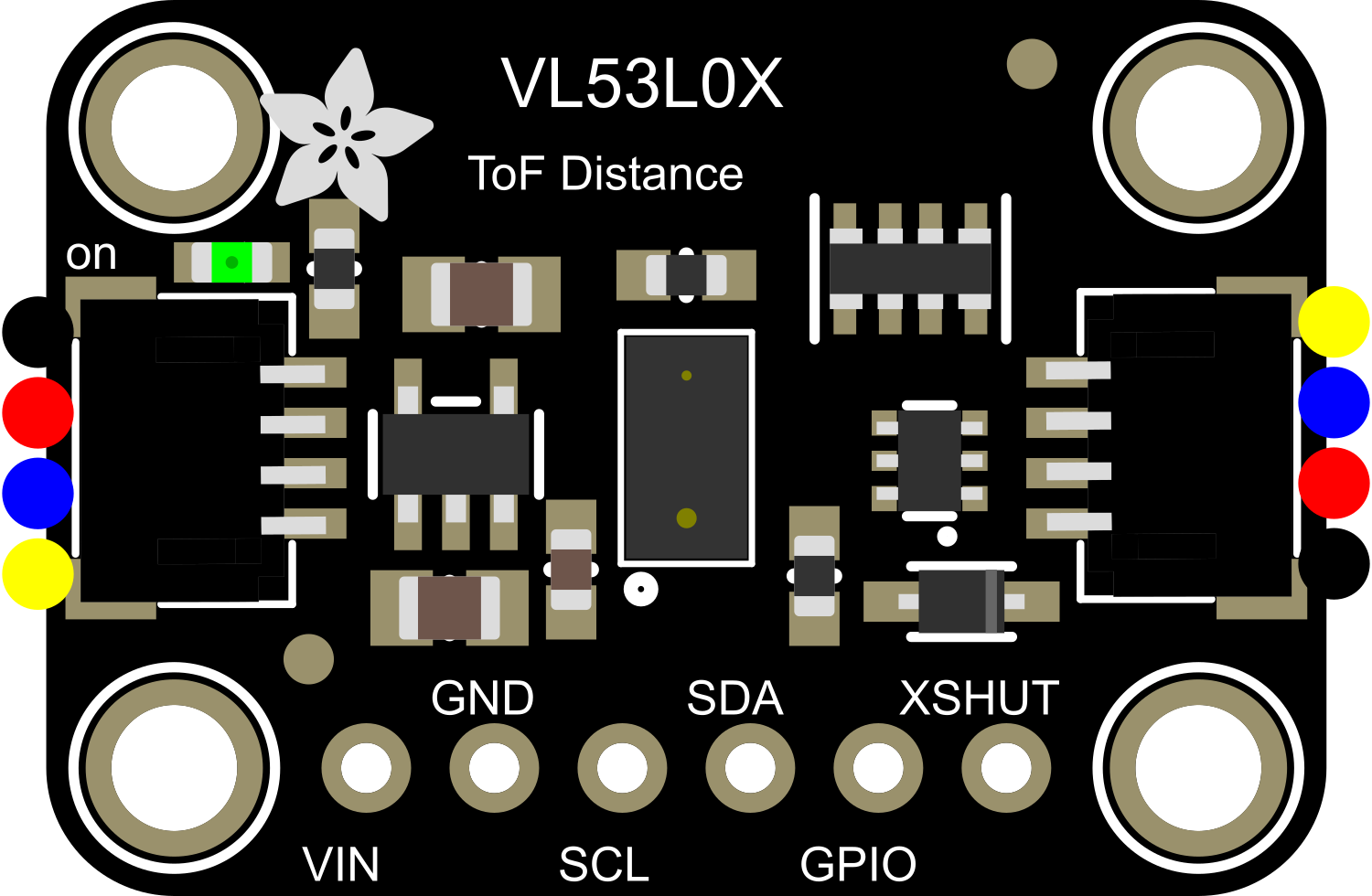 Image of Adafruit VL53L0X Time of Flight Distance Sensor