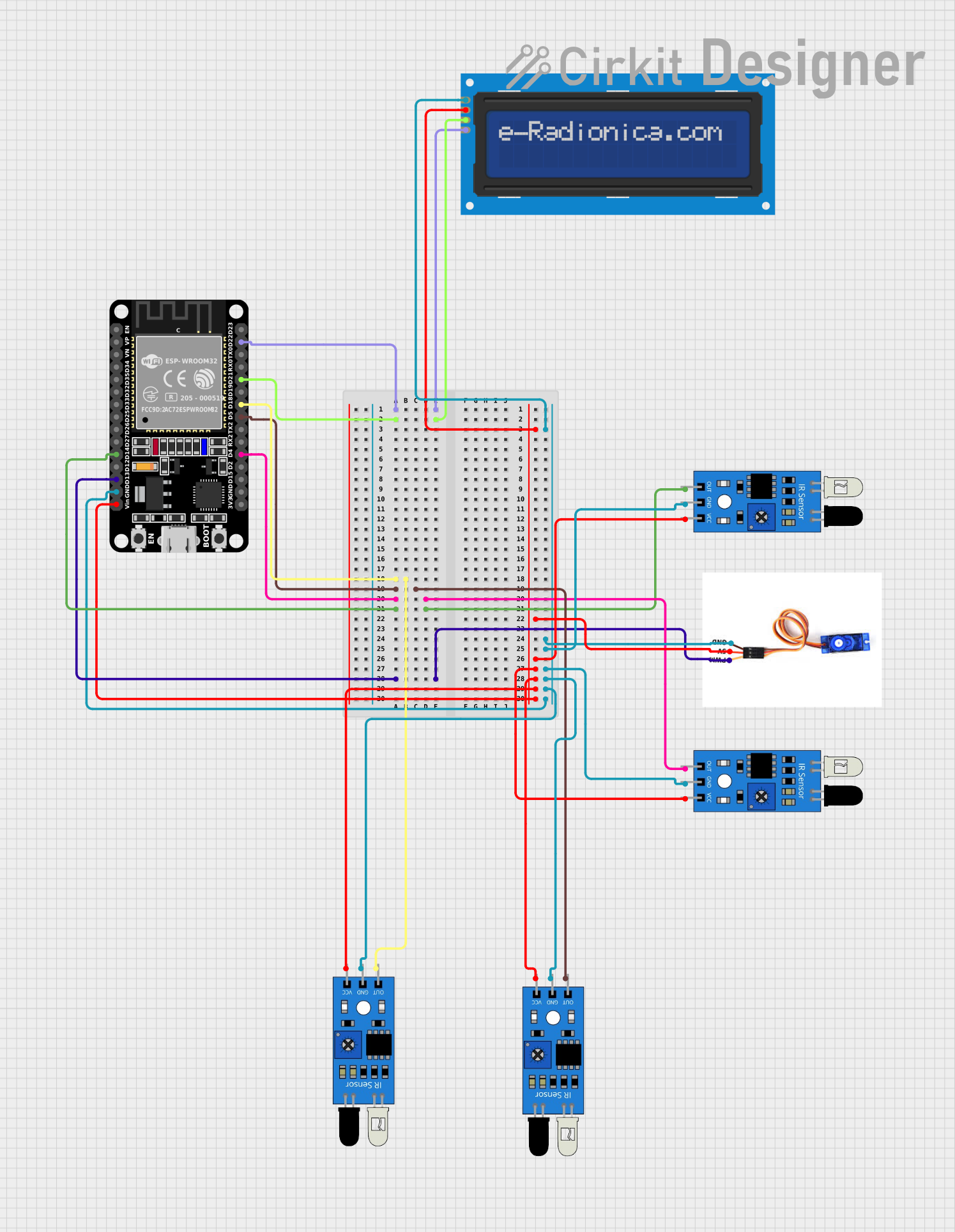 Image of car park: A project utilizing ESP32 - 38 pins in a practical application