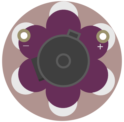 Image of SparkFun LilyPad Vibe Board