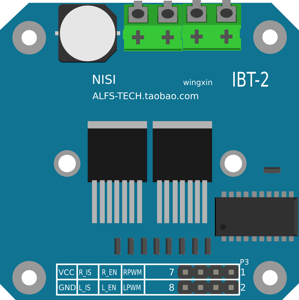 Image of BTS7960 Motor Driver