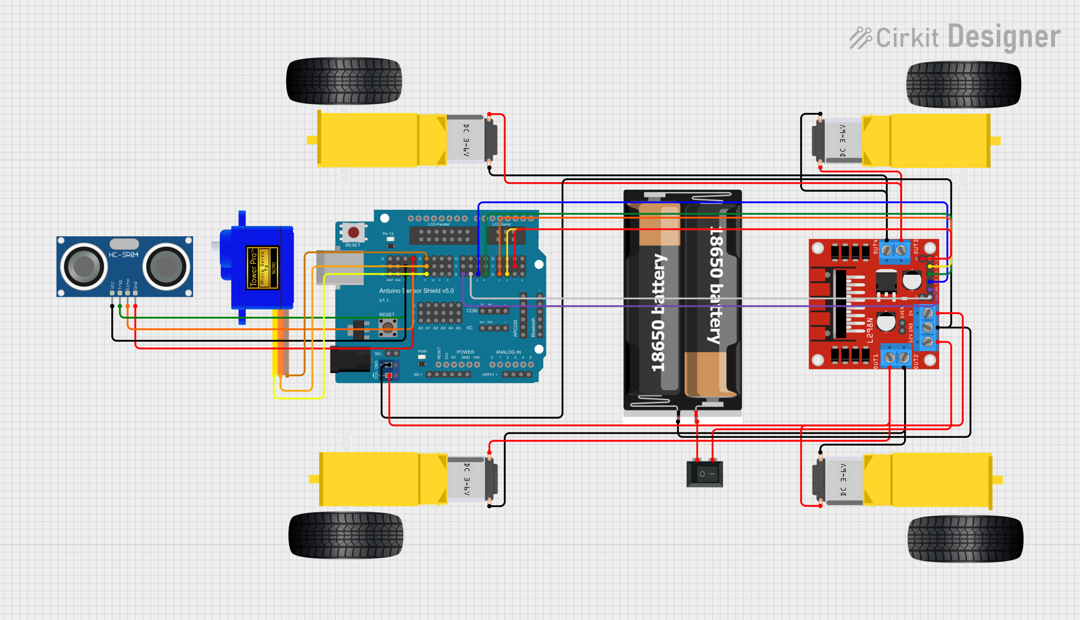 Image of مشروع مركبة ذاتية تتفادى الحواجز: A project utilizing MakerEdu Creator in a practical application