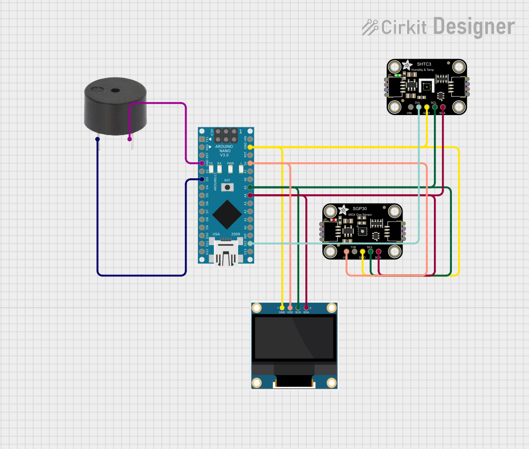 Image of Luftkvalitetsmätare: A project utilizing Adafruit SHT31-D in a practical application