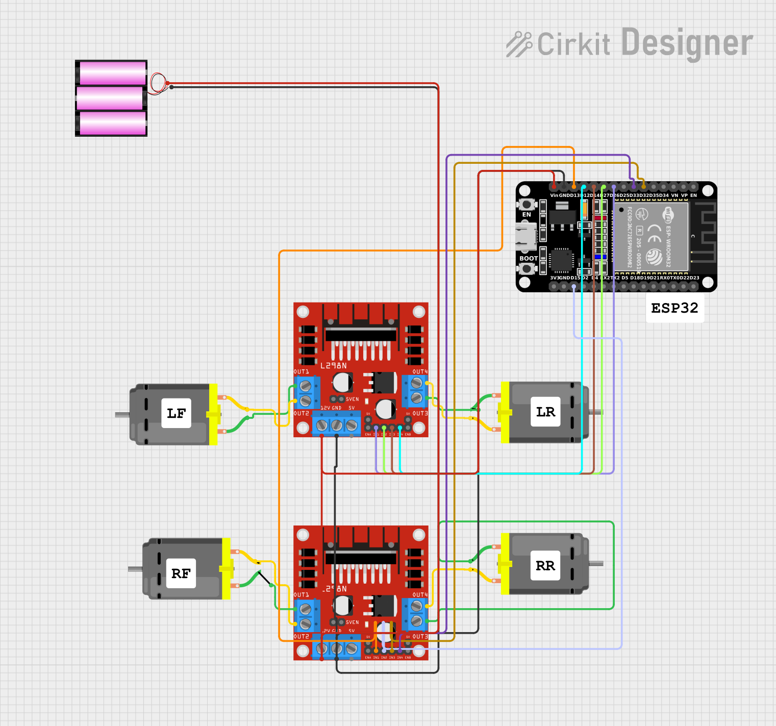 Image of esp 32 robot: A project utilizing Massive Esp32 RC in a practical application