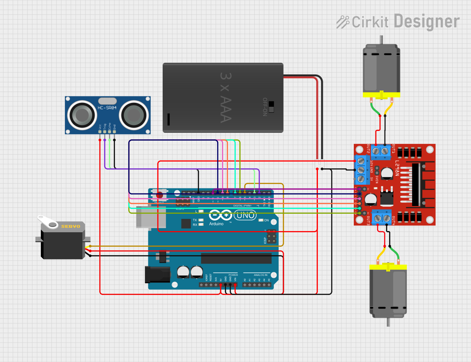 Image of robot: A project utilizing Obstacle Detector in a practical application