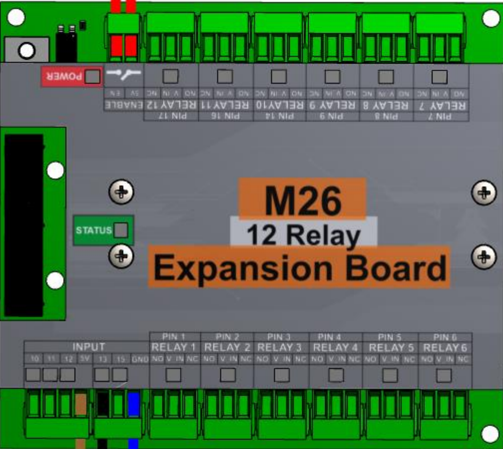 Image of M26X-12 Relays Expansion Board